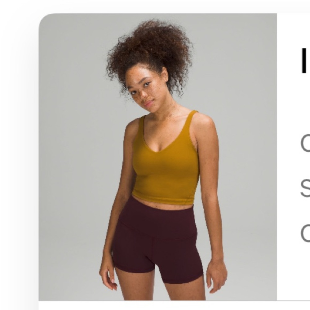 Lululemon Align Tank in gold spice size 10